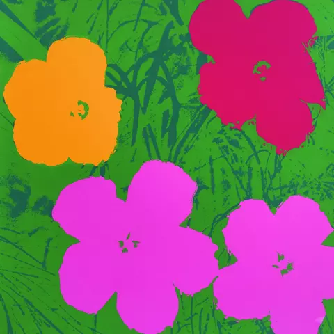 Andy Warhol "Flowers", 1970, Serigrafie